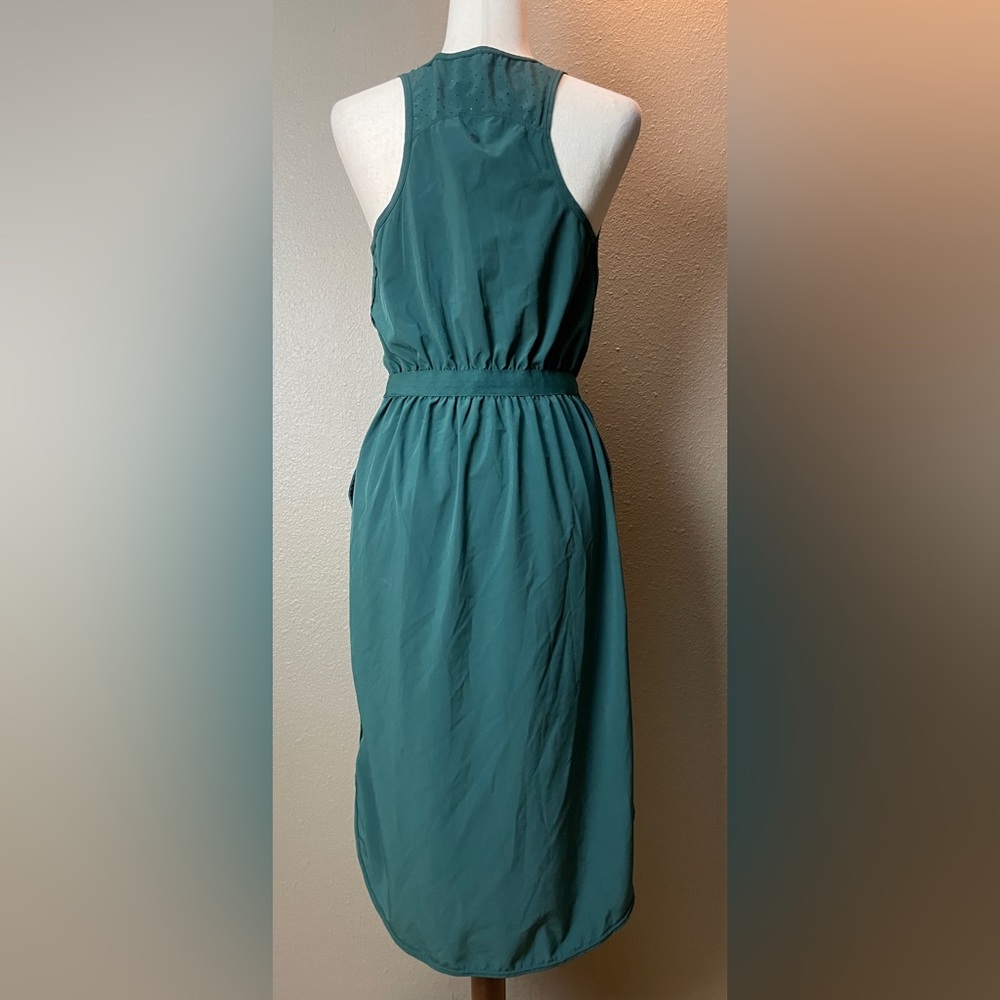 Zella Mix It Up Performance Stretch Tank Dress Green Moss color - Picture 4 of 5